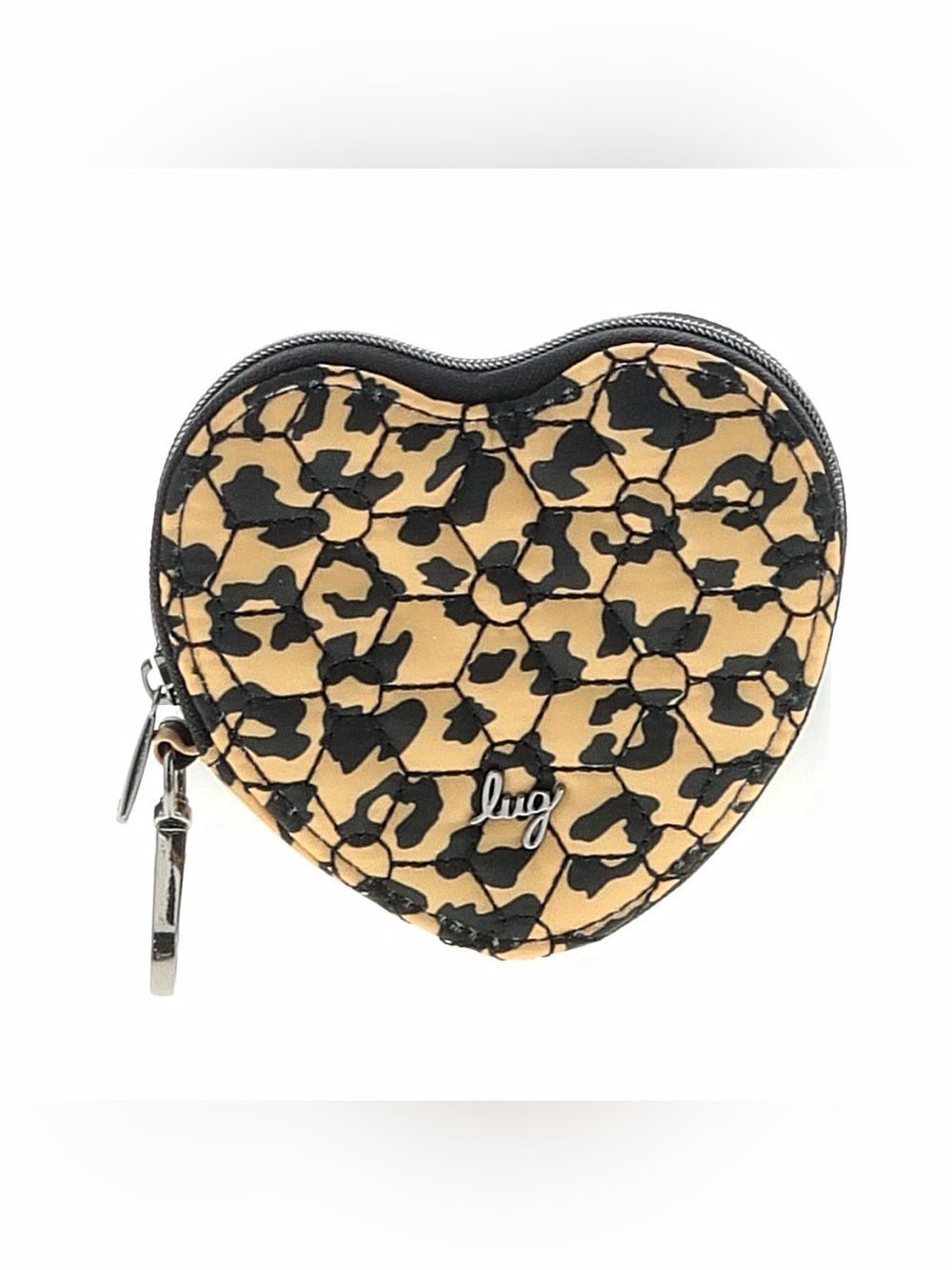 lug Heart-Shaped Mini Pouch Leopard. NWOT